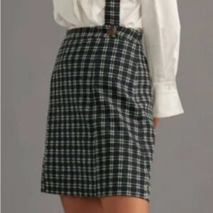 Maeve Black and White Checkered Mini Dress